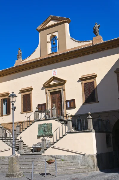 Palazzo del Municipio. Tuscania. Lazio. Italia . — Foto Stock