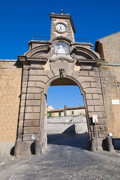 Porta di poggio. Tuscania. Lazio. İtalya. — Stok fotoğraf