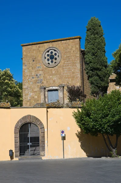 Kościół st. croce. Tuscania. Lazio. Włochy. — Zdjęcie stockowe