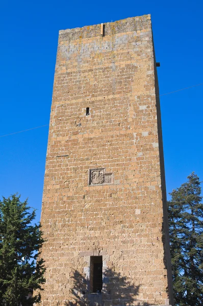 Башня Лавелло. Tuscania. Лацио. Италия . — стоковое фото