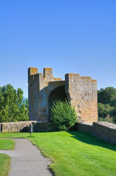 要塞的城墙。托斯卡纳。拉齐奥。意大利. — 图库照片