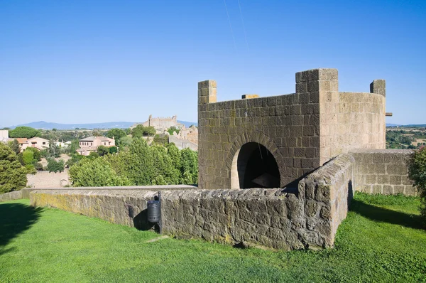 Fortified walls. Tuscania. Lazio. Italy. — Stock Photo, Image