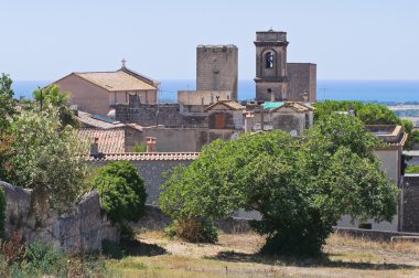 Panoramic view of Tarquinia. Lazio. Italy. clipart