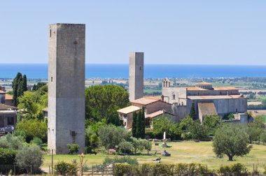 Panoramic view of Tarquinia. Lazio. Italy. clipart