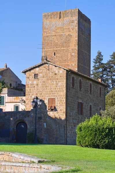Turm von Lavello. Toskana. Latium. Italien. — Stockfoto