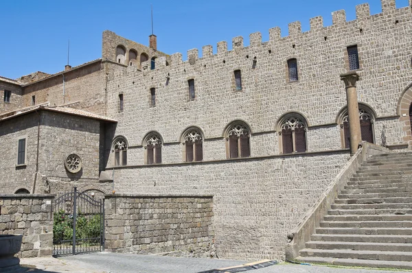 罗马教皇的宫殿。维泰博。拉齐奥。意大利. — 图库照片