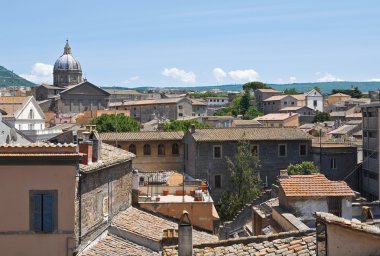 viterbo panoramik manzaralı. Lazio. İtalya.