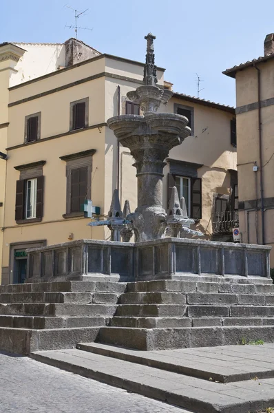 Fontana Grande. Viterbo. Lazio. Itália . — Fotografia de Stock