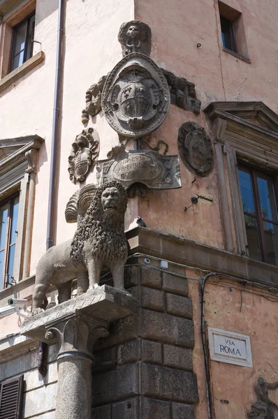 Palace of the Podestà. Viterbo. Lazio. Italy. — Stok fotoğraf