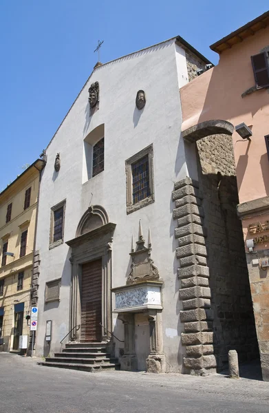 Kostel st. angelo v spatha. Viterbo. Lazio. Itálie. — Stock fotografie