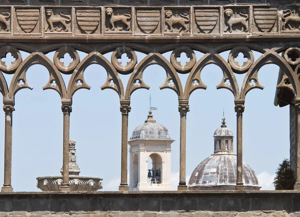 Palácio Papal. Viterbo. Lazio. Itália . — Fotografia de Stock