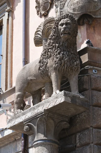 Palace of the Podestà. Viterbo. Lazio. Italy. — Stockfoto