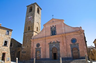 Kilise st. donato in. Civita di bagnoregio. Lazio. İtalya.