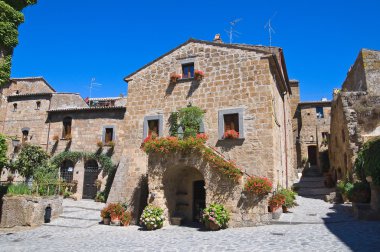 alleyway. Civita di bagnoregio. Lazio. İtalya.