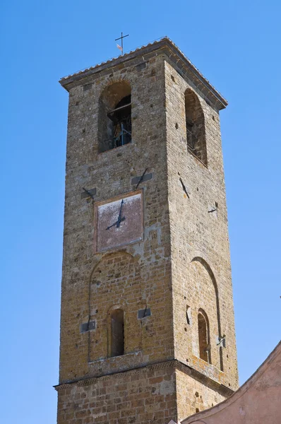 Церковь Святого Донато. Civita di Bagnoregio. Лацио. Италия . — стоковое фото