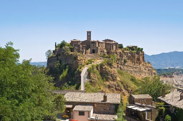 Civita di bagnoregio 的全景视图。拉齐奥。意大利. — 图库照片