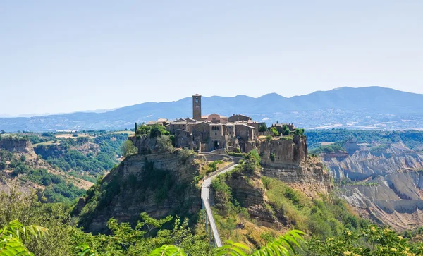 Civita di bagnoregio 的全景视图。拉齐奥。意大利. — 图库照片