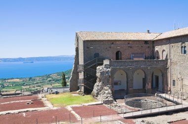 Rocca dei papi. Montefiascone. Lazio. İtalya.