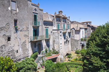 montefiascone panoramik manzaralı. Lazio. İtalya.