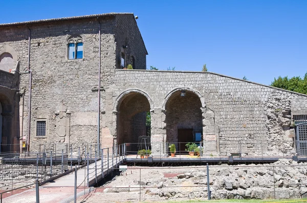 Rocca dei papi. Montefiascone. Lazio. Italië. — Stockfoto