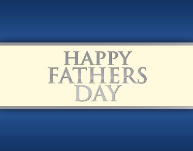 Happy fathers day card illustration design clipart