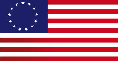 13 colonies flag us - illustration design clipart