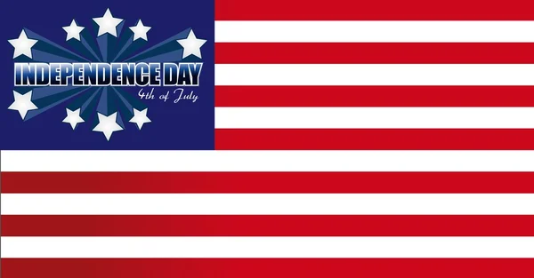 Independence Day card or background. July 4. — Stock Photo, Image