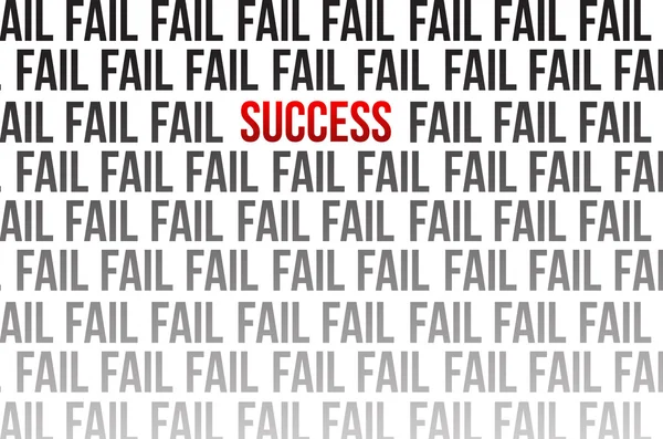Success around failure illustration design over white — Stock Photo, Image