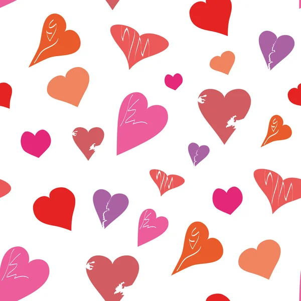 Seamless of Hearts — Stock Vector