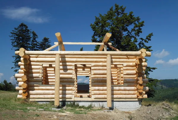 Gebouw houten huisje — Stockfoto