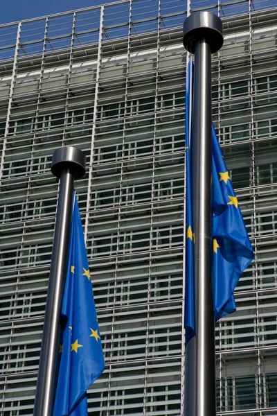 Європейський прапор Брюсселя — стокове фото