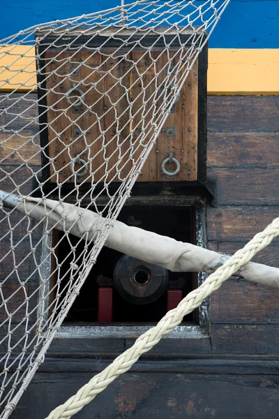 Fragata no porto de Goteborg, Suécia — Fotografia de Stock