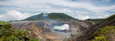 Panoramic view of Poas Volcano - 2012 clipart