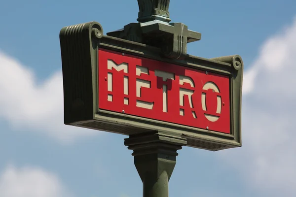 Paris Metro felirat — Stock Fotó