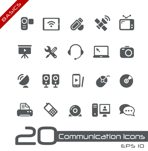 Iconos de comunicación / / Conceptos básicos — Vector de stock
