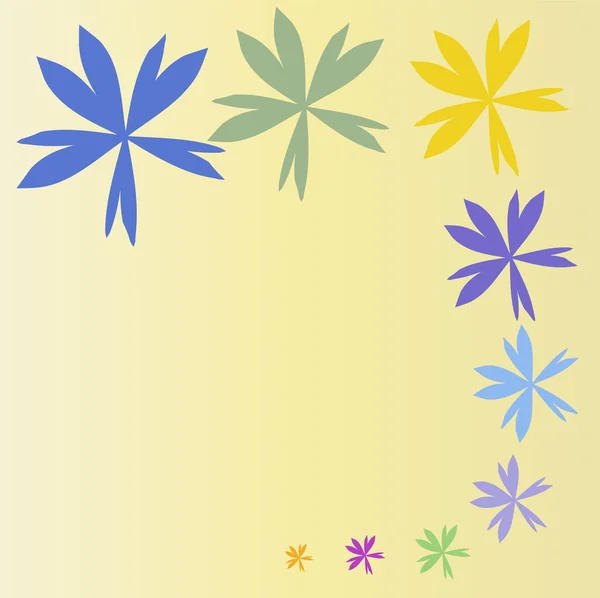 Látka květy pestré je nabídka fialová — Stockový vektor