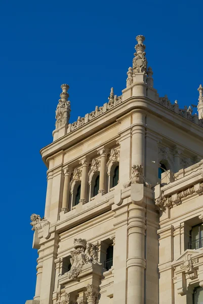 Edificios históricos con frentes de encaje de Madrid — Foto de Stock