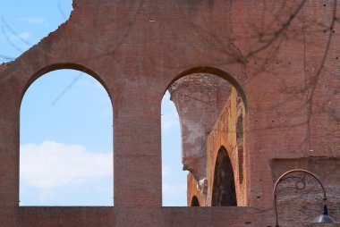 atichnye, Roma, İtalya Roma kalıntıları.