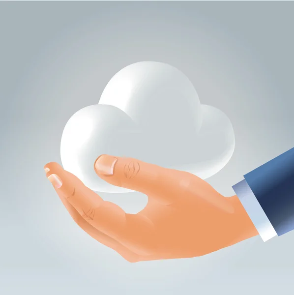 Persönliche Cloud - Spitzentechnologie lebendig halten — Stockvektor