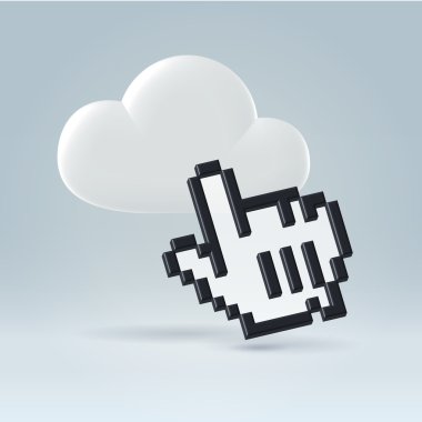 Personal cloud access clipart