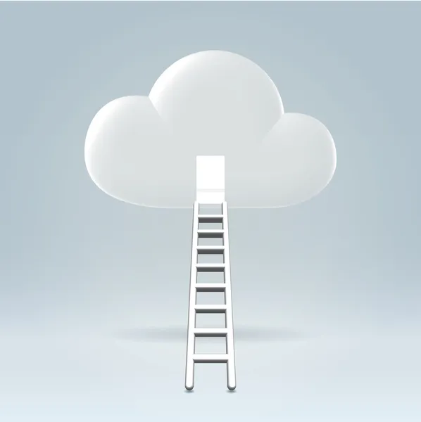 Bienvenue dans le nuage — Image vectorielle