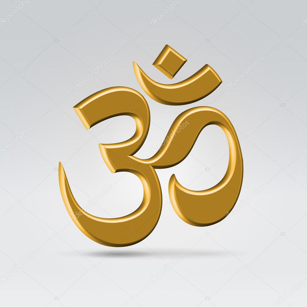 Golden Om Symbol ⬇ Vector Image By © Illuland Vector Stock 11092574