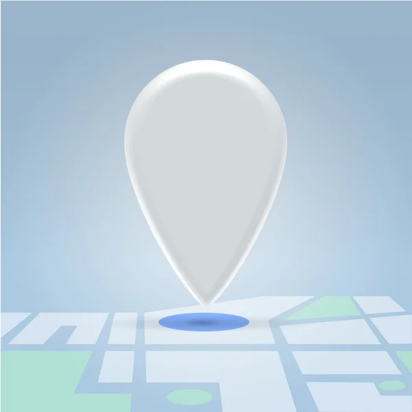 Symbole de point de navigation blanc — Image vectorielle