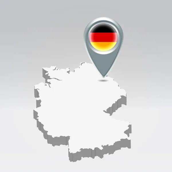 Tyskland geo plats bakgrund — Stock vektor