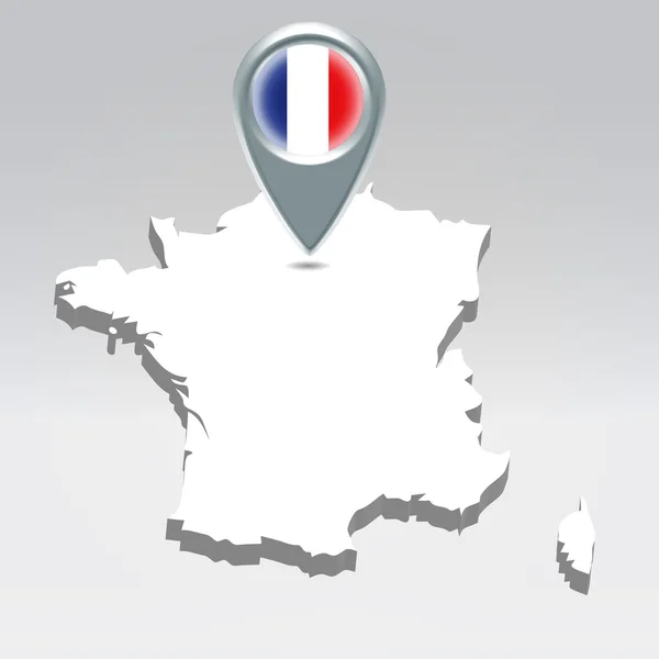 stock vector France geo location background