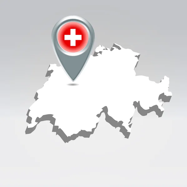 Switzerland geo location background — Stock Vector