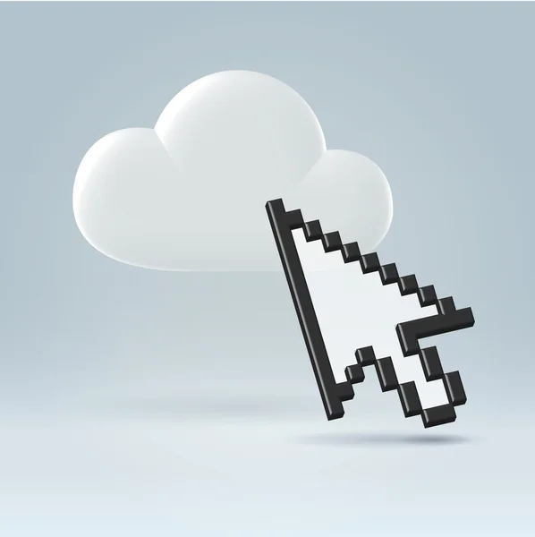 Persoonlijke wolk toegang — Stockvector