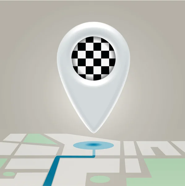 Terminer broche de navigation — Image vectorielle