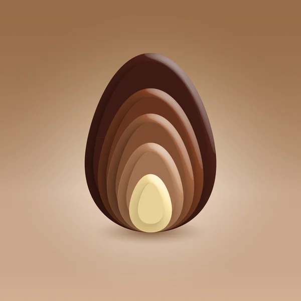 Chocolate figura abstrata — Vetor de Stock