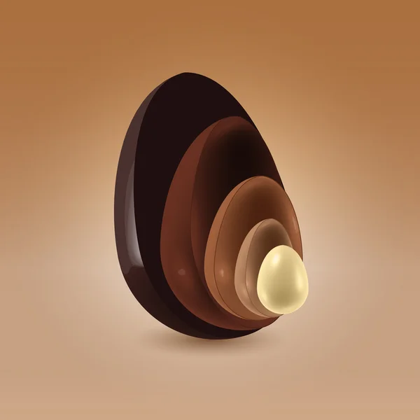 巧克力壳的议案 — 图库矢量图片